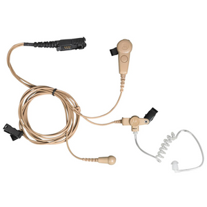 Motorola PMLN6755A Beige Three Wire Surveillance Earpiece Kit.