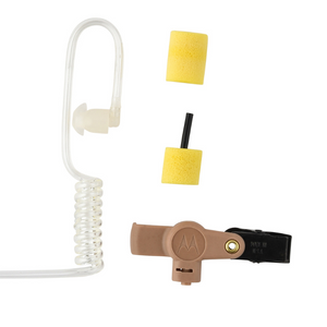 Motorola RLN6231A Extreme Noise Kit Includes Foam Earplugs With Acoustic Tube Beige