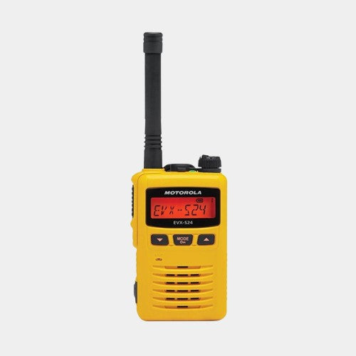 Motorola handheld radio yellow version